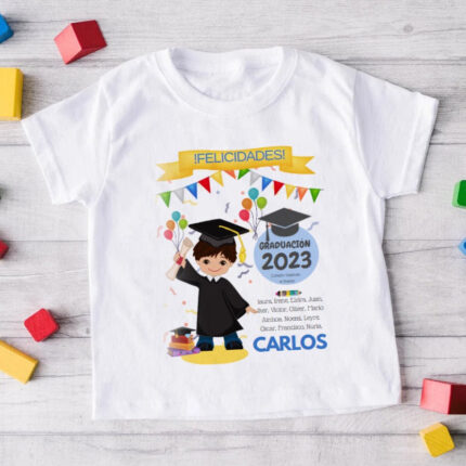 Camiseta niños graduación (MANGA CORTA)