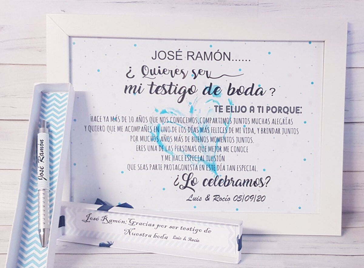 Marco y Lámina (Quieres ser mi testigo de boda) - Imagen 4