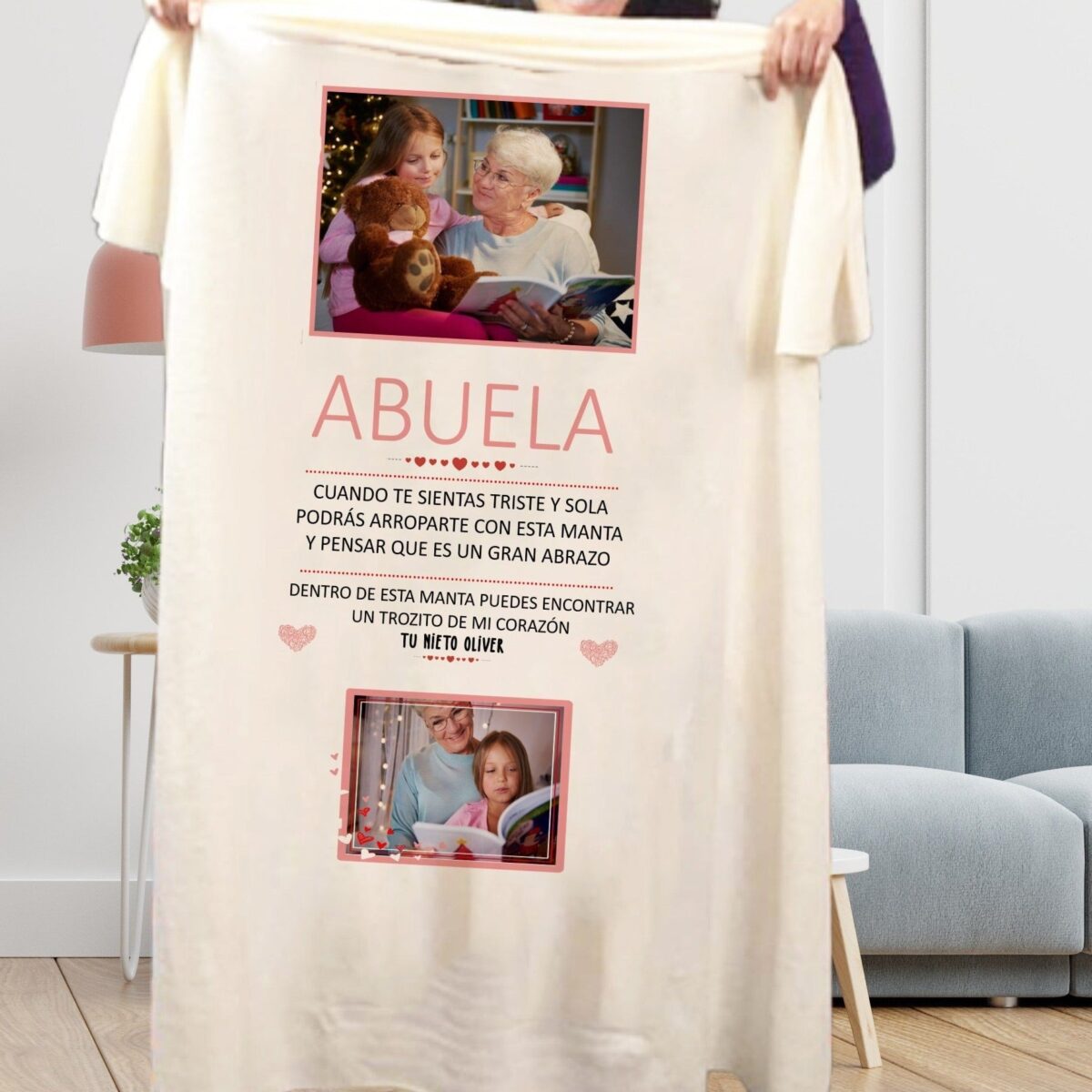 Manta polar para ABUELA - Imagen 1