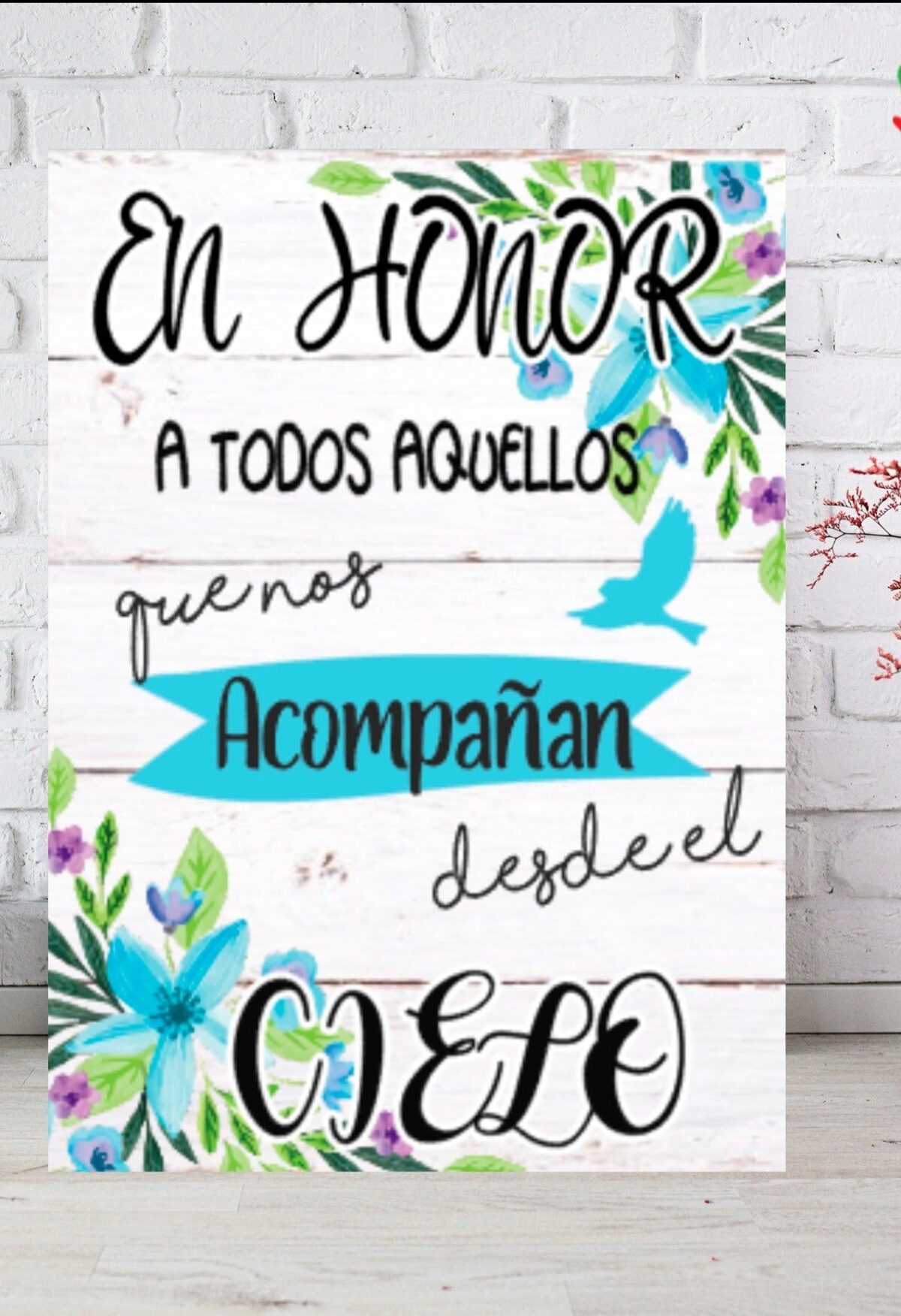 Cartel decorativo con Cartel cartón 03 decorativo TROCITO CIELO - Imagen 1