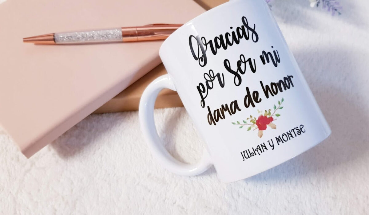 Taza damas de honor "TRENZAS" - Imagen 2