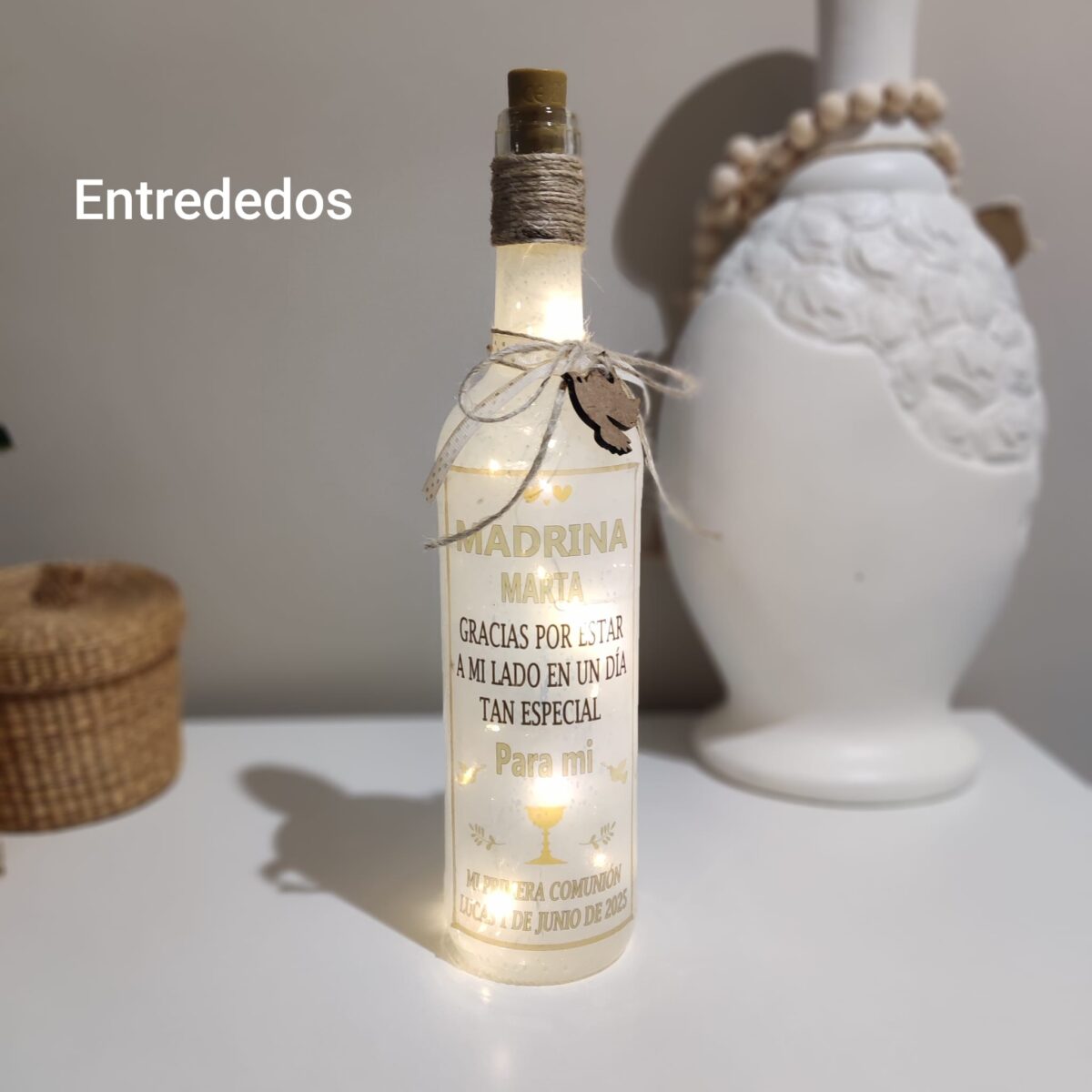 Botella luminosa MADRINA/PADRINO - Imagen 1