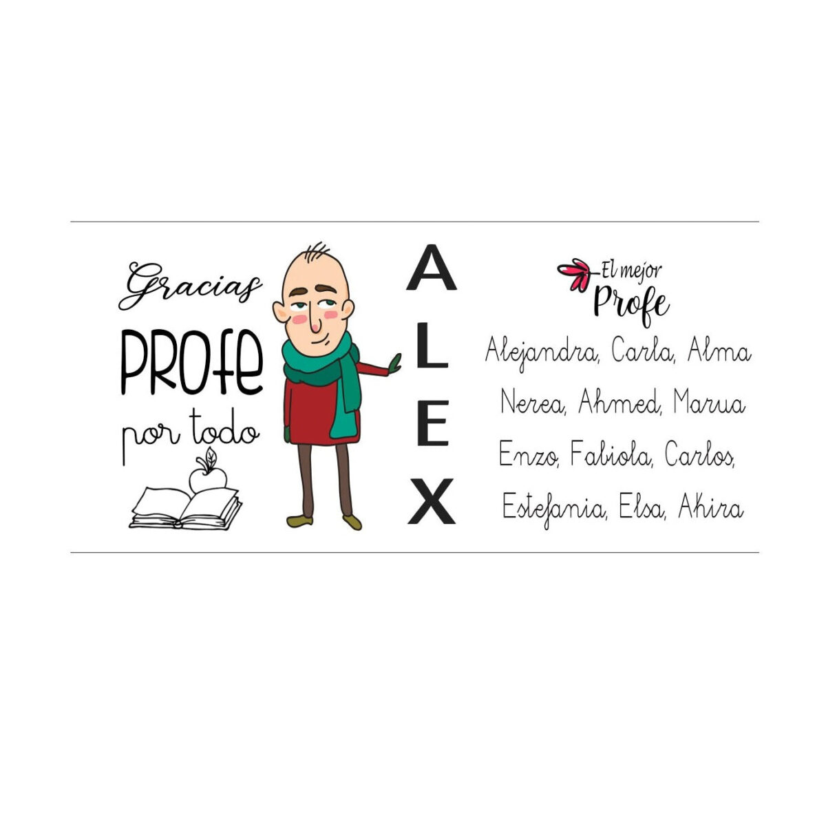 Taza profesor "GRACIAS POR TODO" - Imagen 3