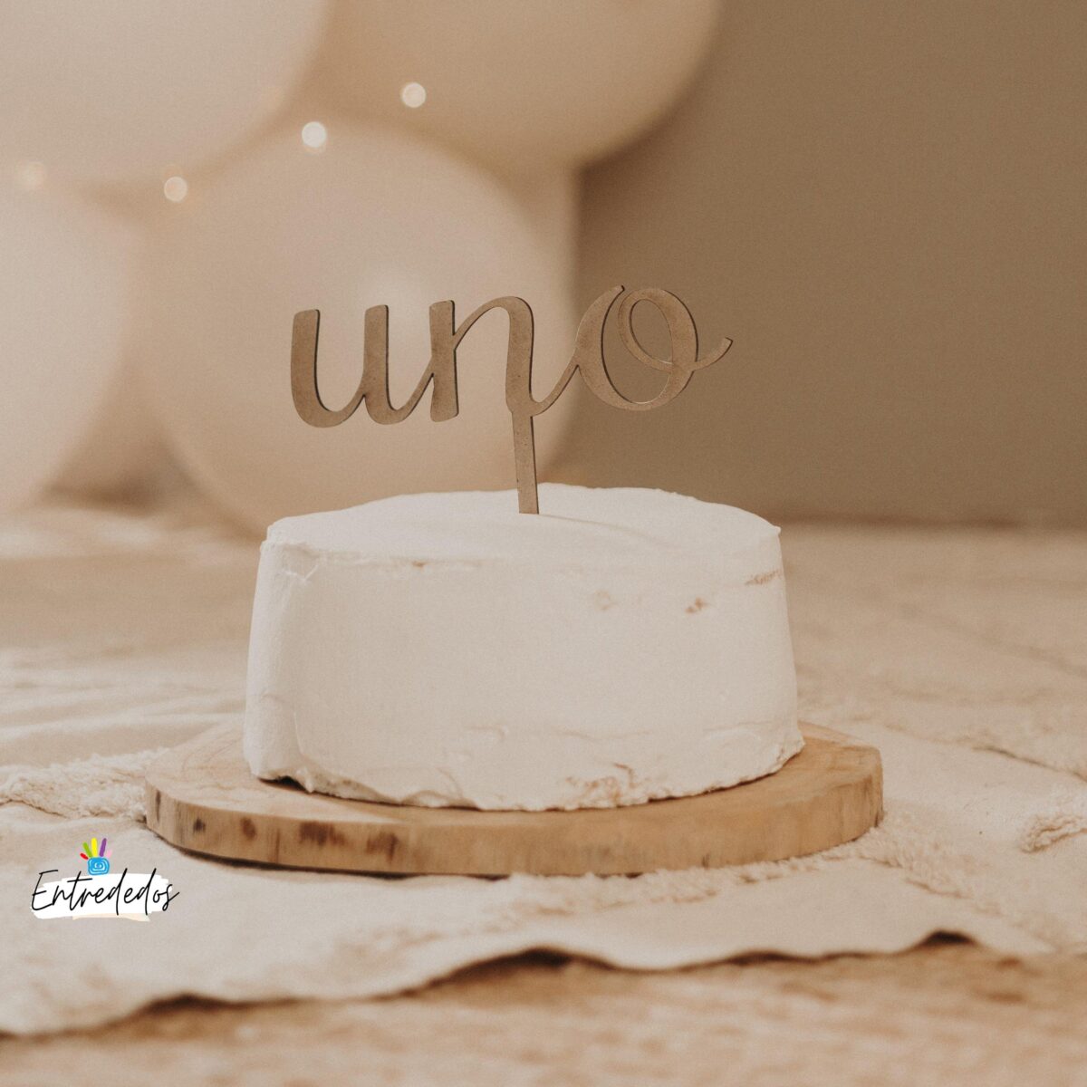 Toppers de madera "NÚMEROS" - Imagen 1