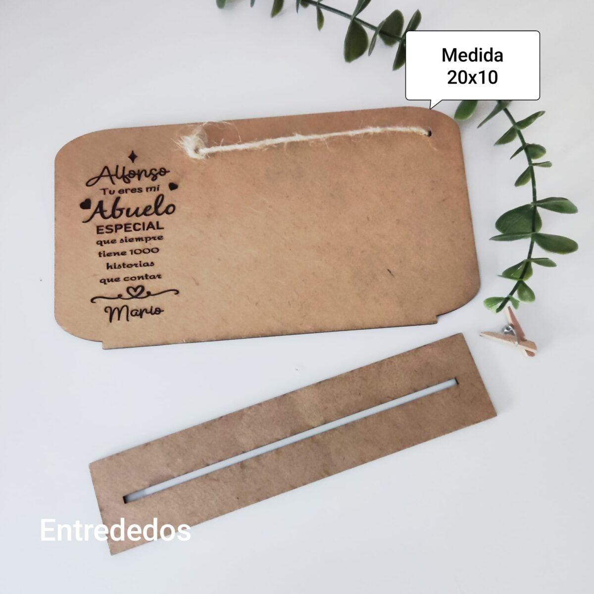 Lámina de madera "ABUELO" - Imagen 3