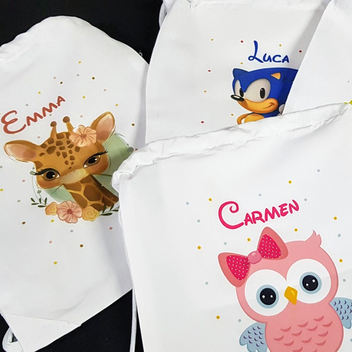 Mochila personalizada de tela "GUARDERIA" - Imagen 4