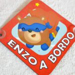 Placa para coche "Bebé a bordo"  OSITO