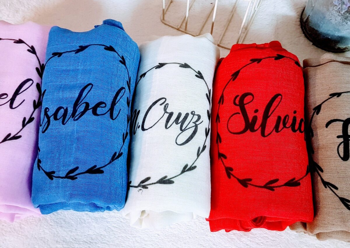 Foulard o pañuelo personalizado con nombre - Imagen 2