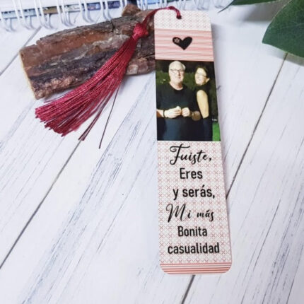 Marcapáginas personalizados FOTO + FRASE