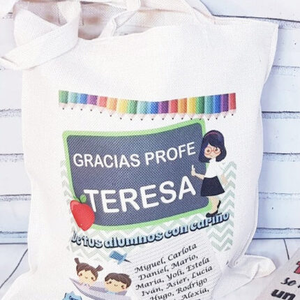 Bolsa tote bag para profesoras