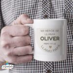 Taza Personalizada para Papá – “Mi héroe se llama ”