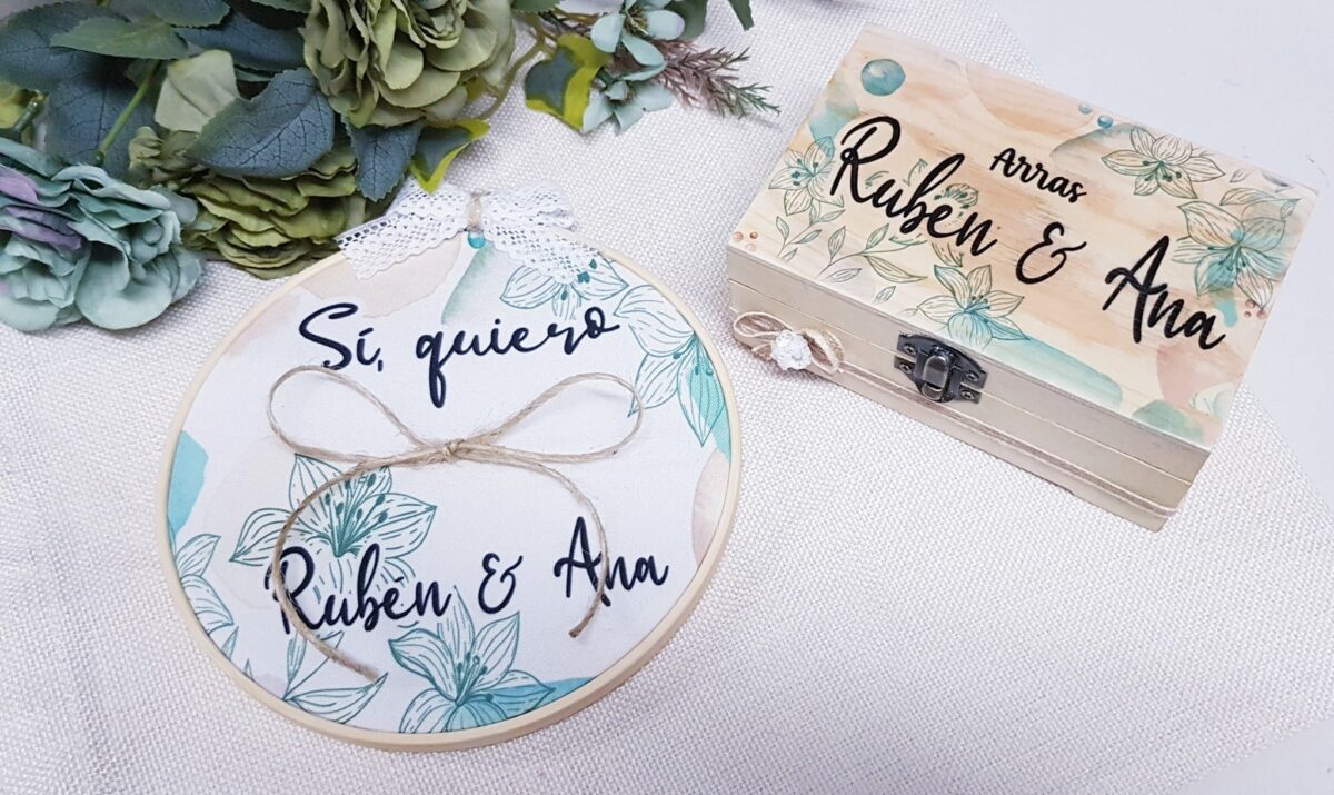 Caja porta arras o alianzas personalizada variedad de temáticas - Imagen 13
