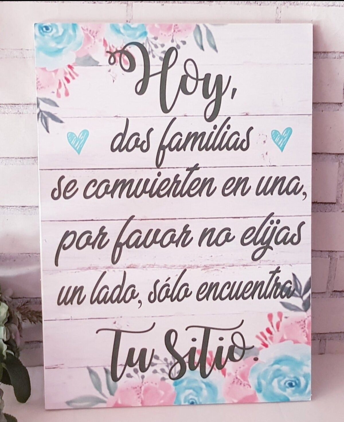 Cartel carton pluma diseño FLORES 💐 - Imagen 1
