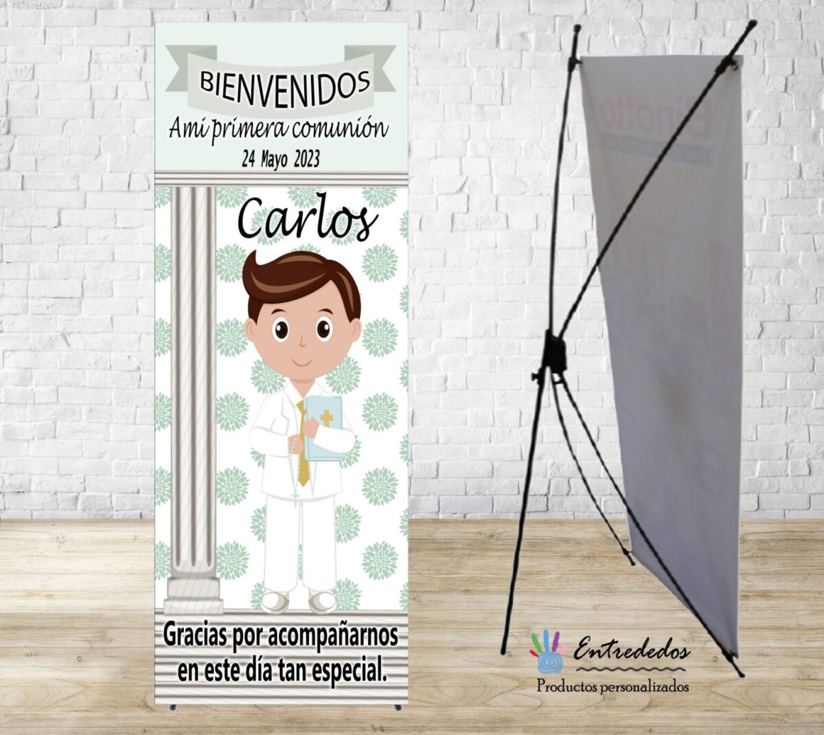 Banner para eventos diseño COMUNIÓN VERDE - Imagen 1