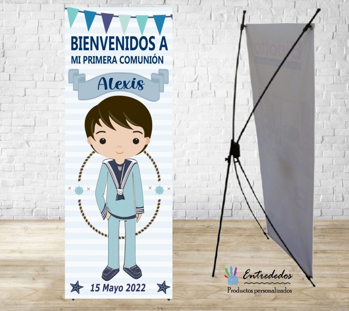 Banner para eventos diseño COMUNIÓN MARINERO - Imagen 1
