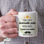 Taza Personalizada para Papá – “Tienes Suerte De Ser Nuestro Padre”