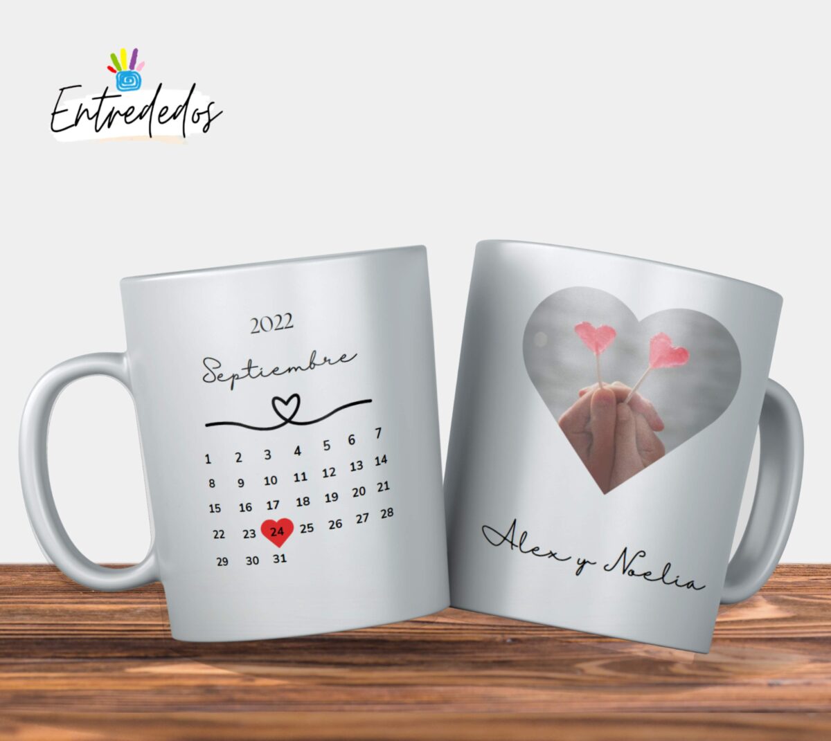 Taza especial san Valentín calendario - Imagen 1