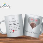 Taza especial san Valentín calendario