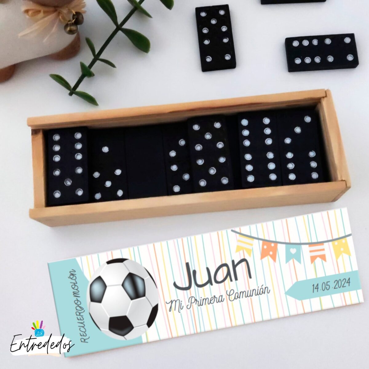 Juego dominó diseño BANDERINES - Imagen 1