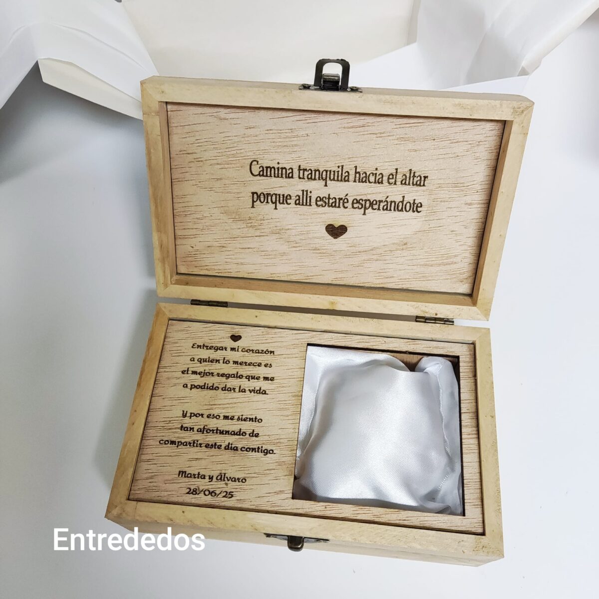 Caja de madera personalizada para "MUJER" - Imagen 2