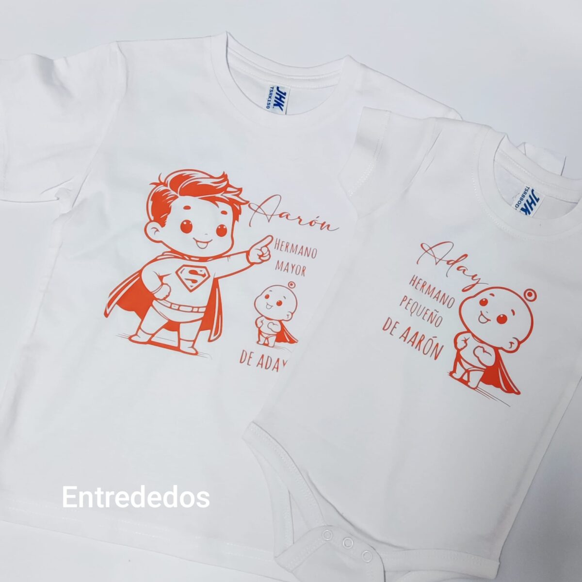 Camiseta para hermanos diseño "SUPER HERMANOS" - Imagen 2