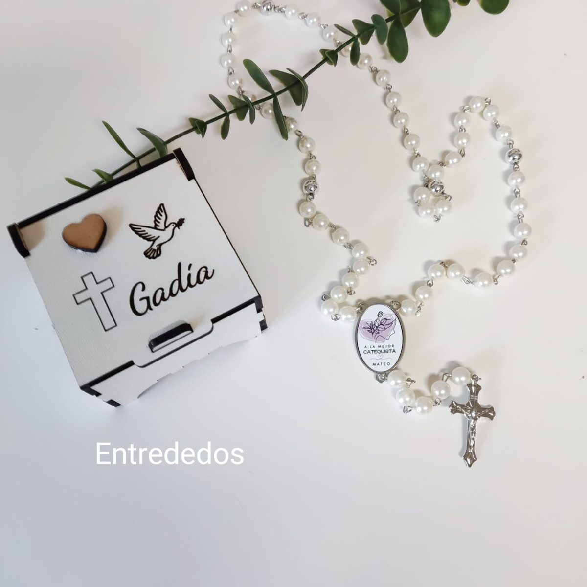 Collar de cuentas de rosario para "CATEQUISTA" - Imagen 4