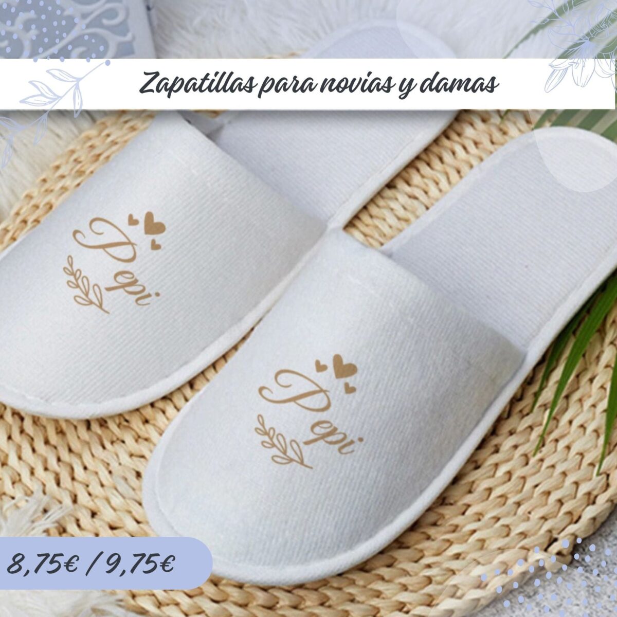 Zapatillas hotel blancas para MUJER - Imagen 1
