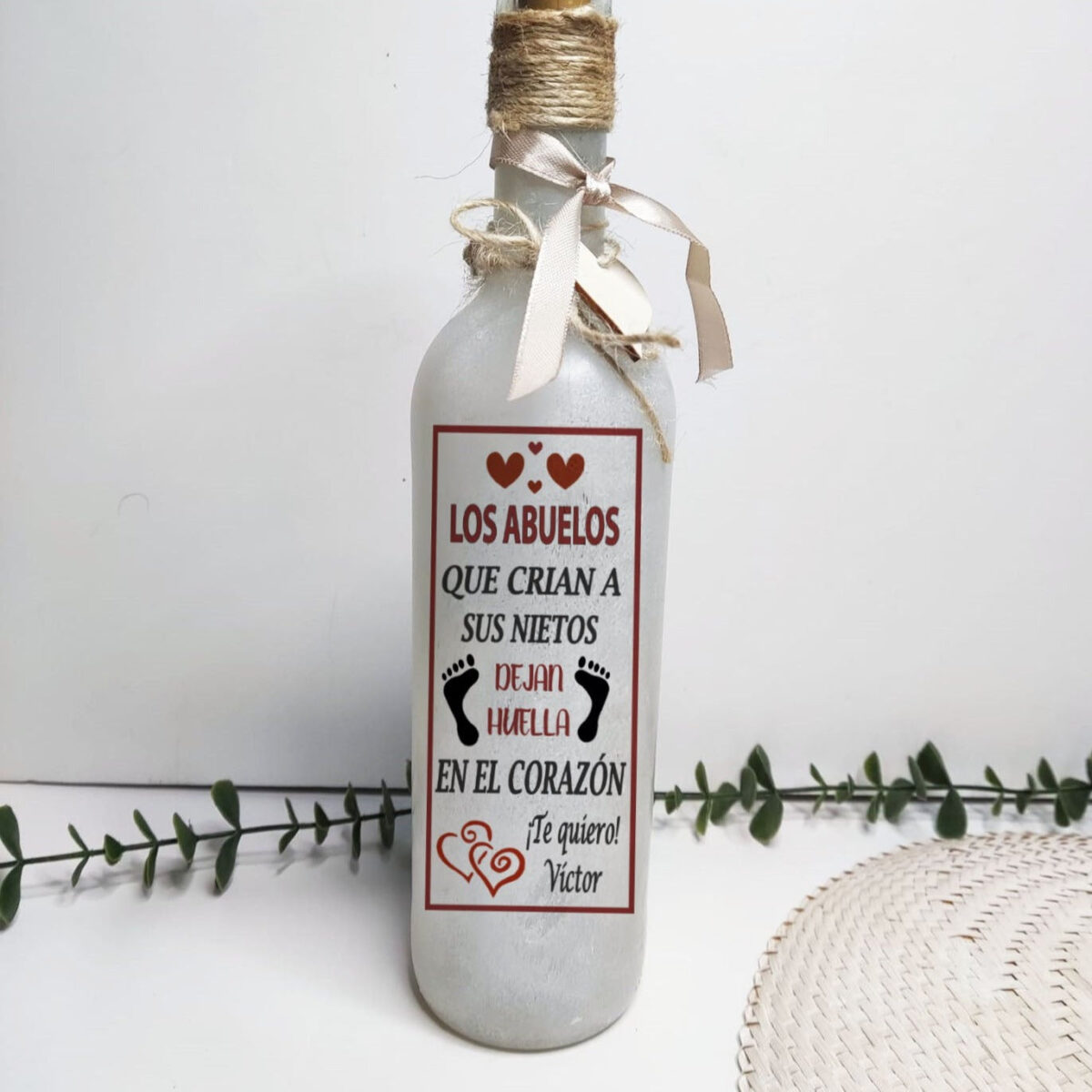 Botella luminosa ABUELOS - Imagen 1