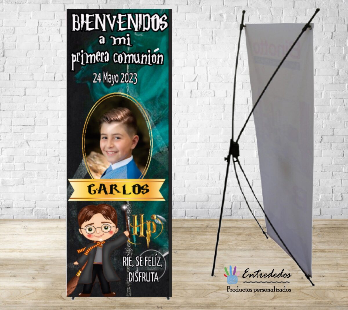 Banner para eventos diseño HARRY POTTER O HERMIONE - Imagen 1