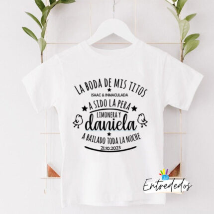 Camiseta para niños REGALO BODAS