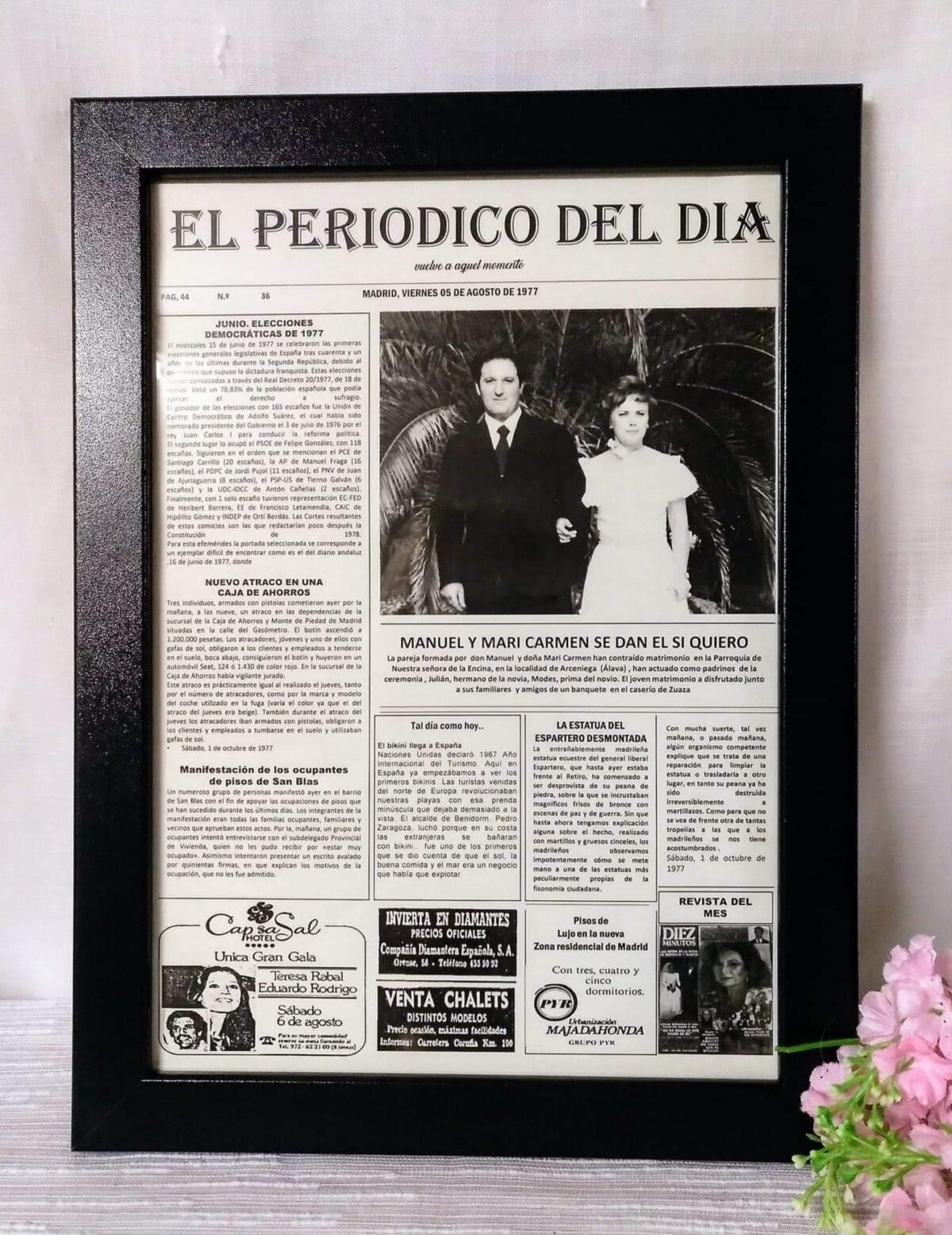 Cuadro personalizado el PERÓDICO DEL DÍA - Imagen 2