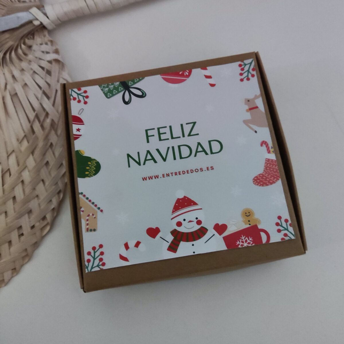 Set Monedero de yute y llavero personalizado - Imagen 4