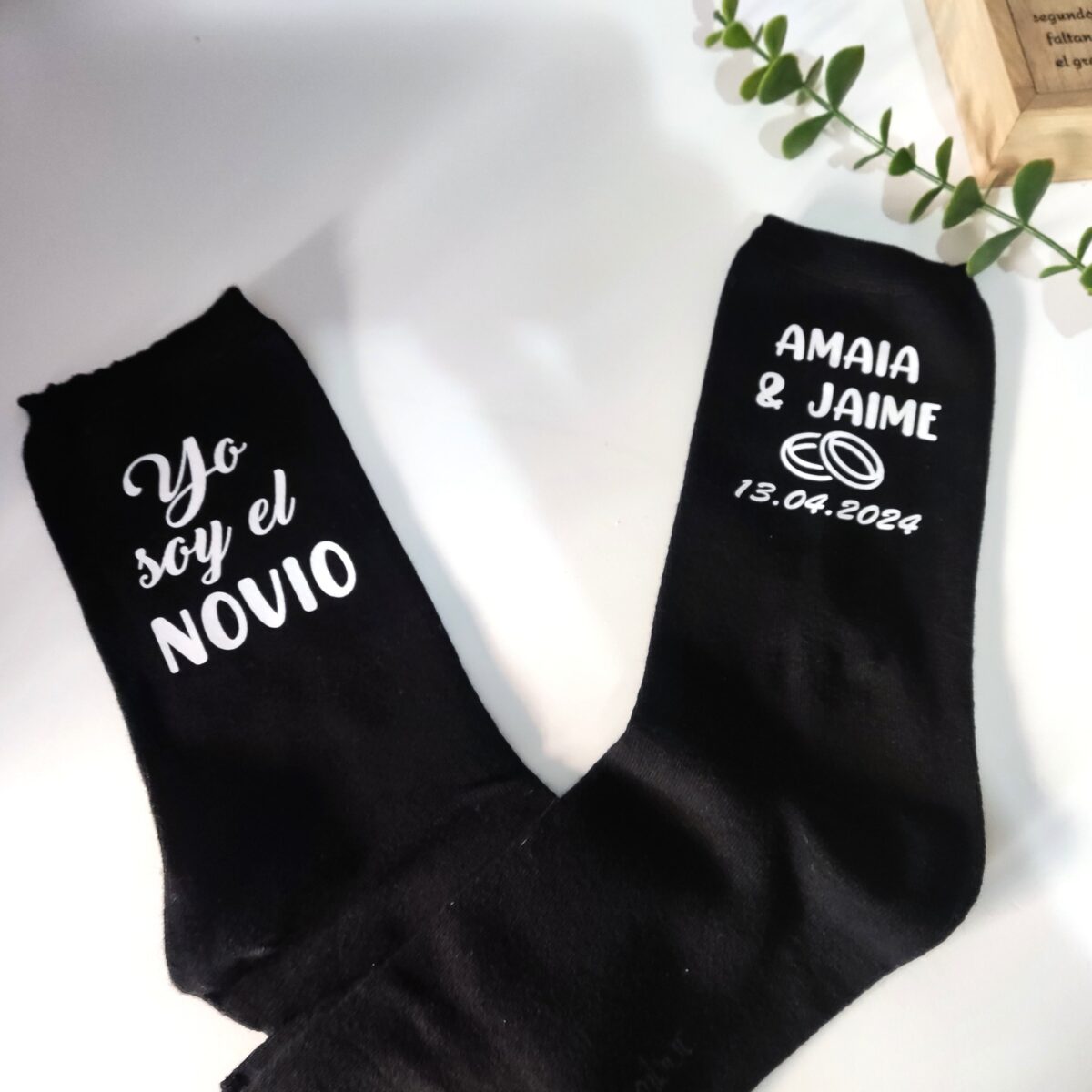 Calcetines HOMBRES personalizados para BODAS - Imagen 2