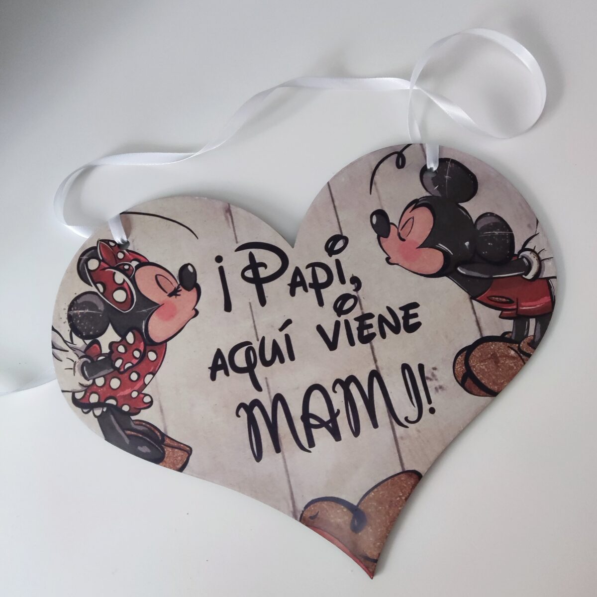 Cartel de cartón para paje MICKEY Y MINNIE - Imagen 4