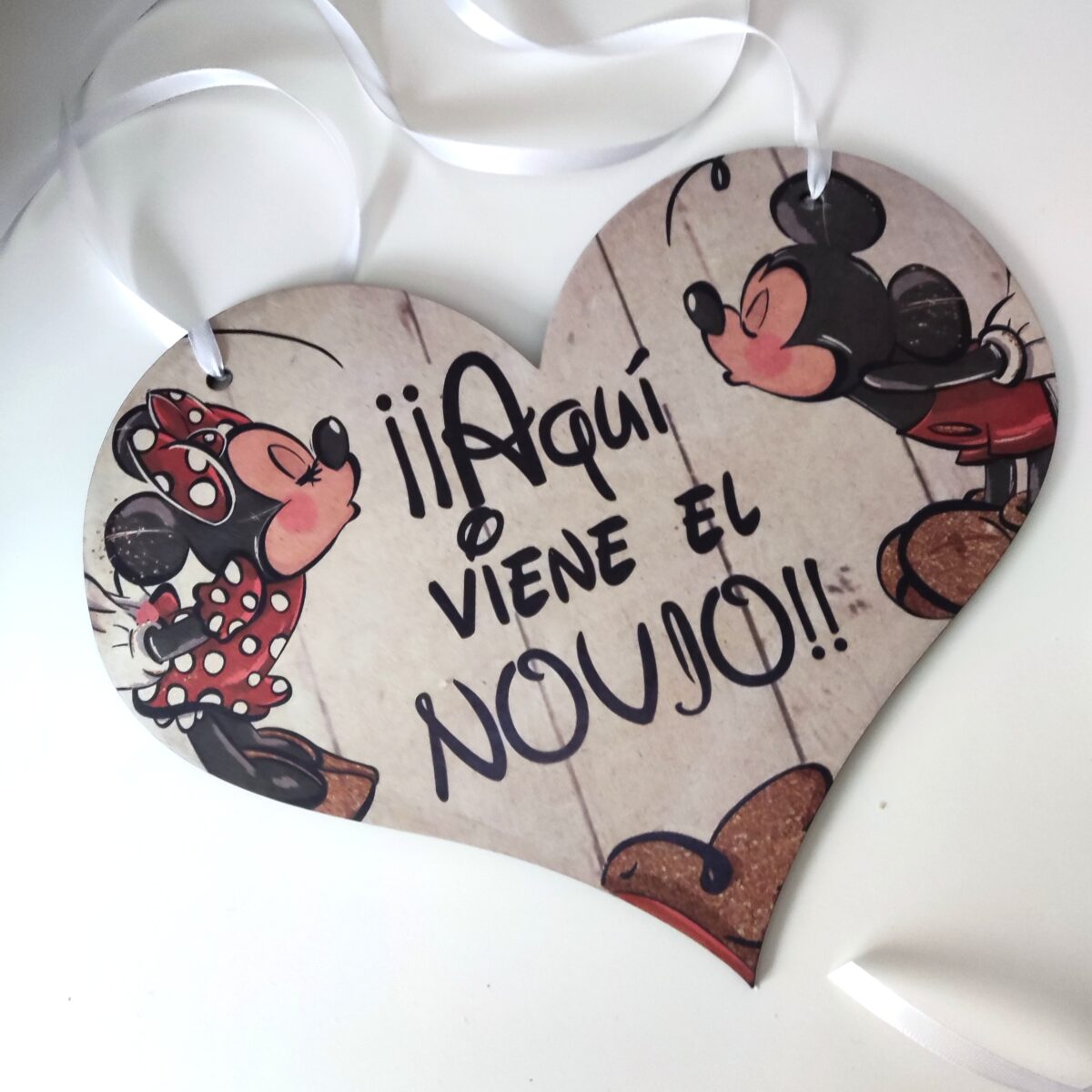 Cartel de cartón para paje MICKEY Y MINNIE - Imagen 3