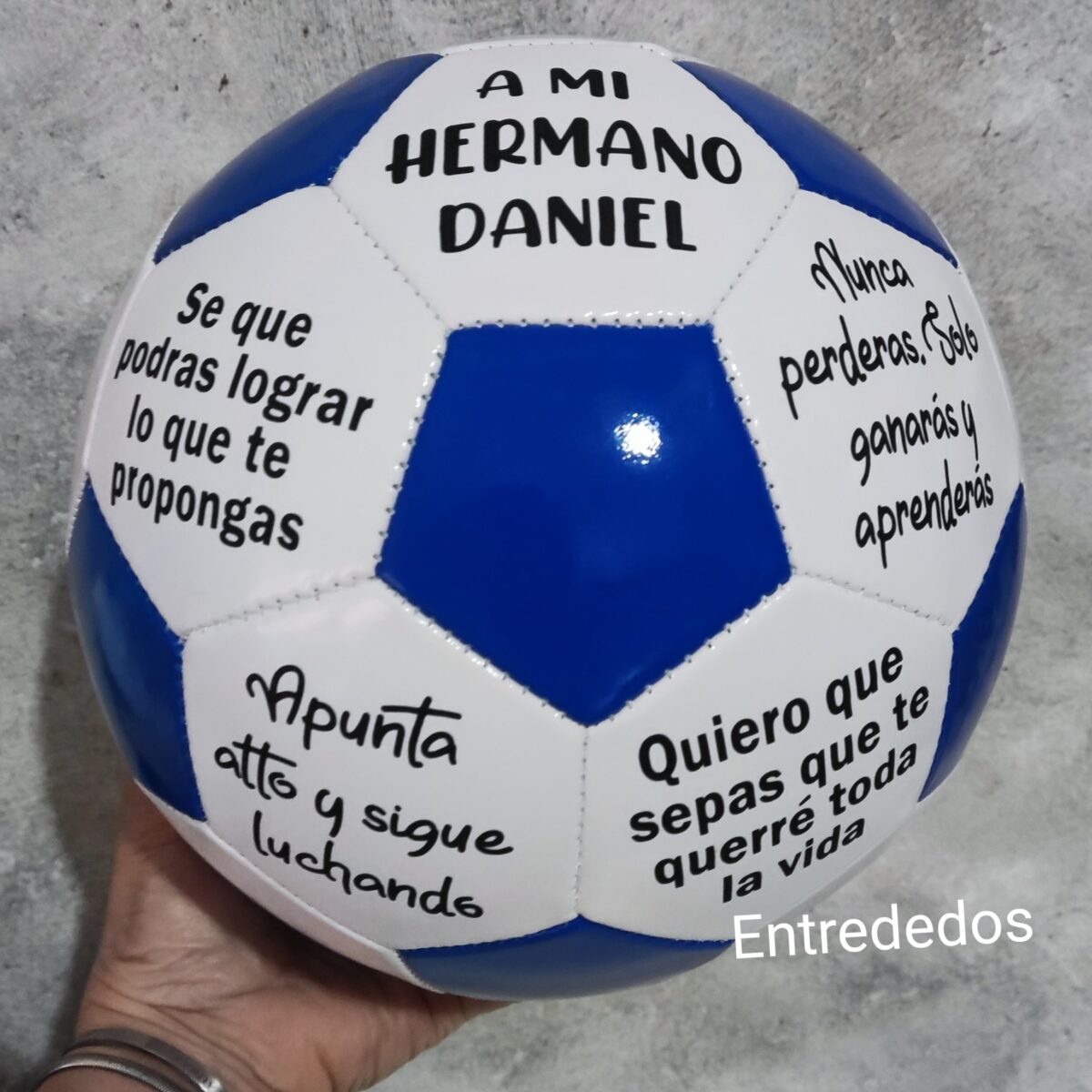 Balón de fútbol personalizado CON MENSAJE - Imagen 3