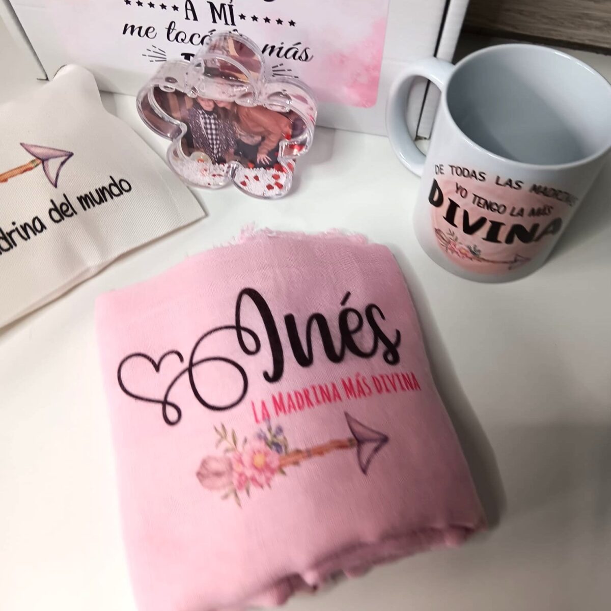 Kit regalo para madrinas diseño flecha - Imagen 3