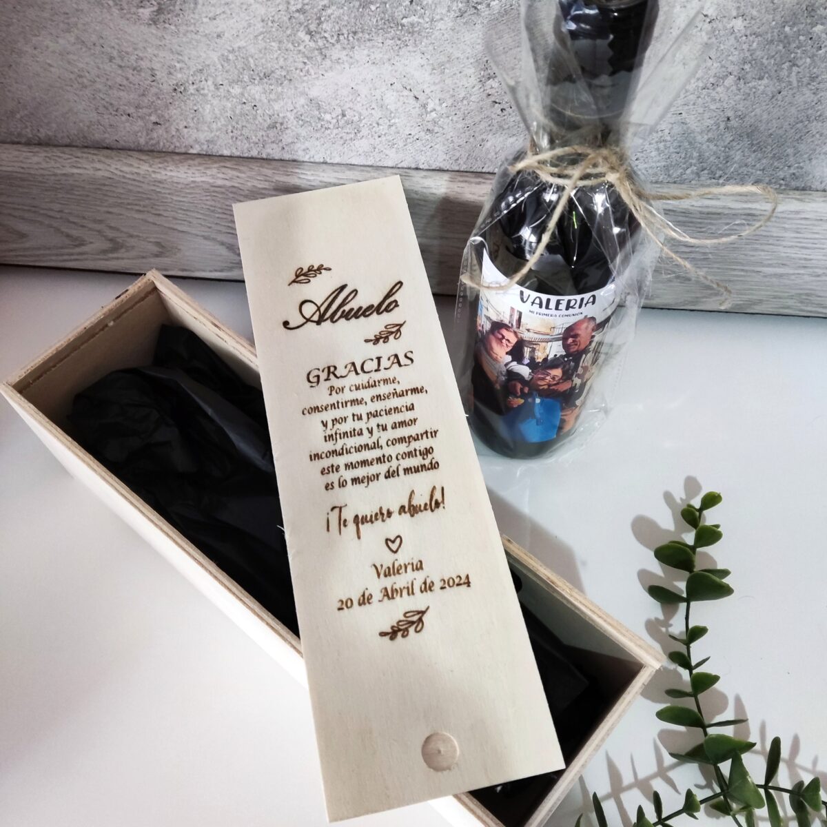 Caja de vino+ botella de vino 375ml - Imagen 9
