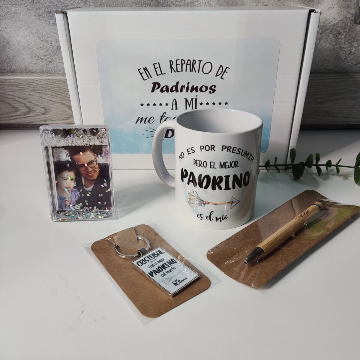 Kit regalo padrino diseño flecha - Imagen 2