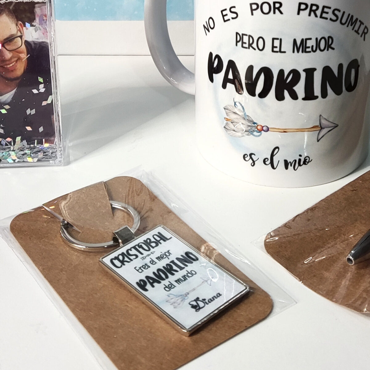 Kit regalo padrino diseño flecha - Imagen 5