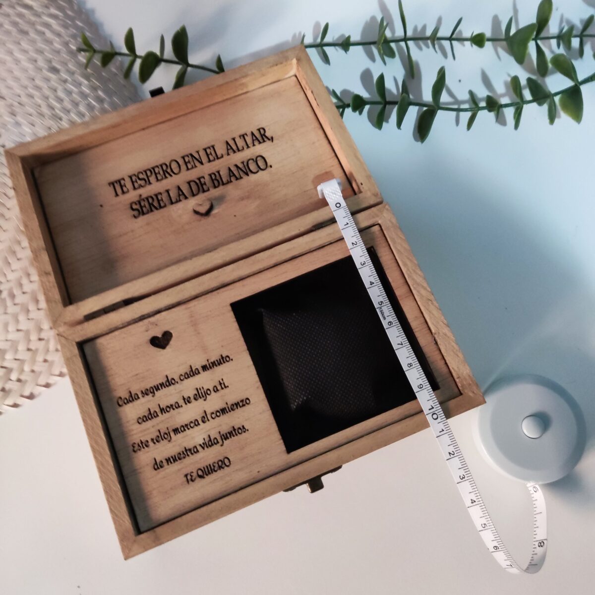 Caja personalizada para el reloj del novio, padre, hermano etc - Imagen 8