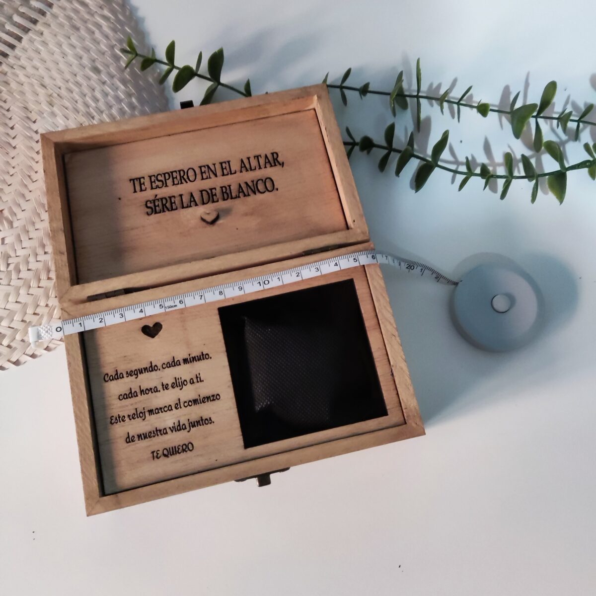 Caja personalizada para el reloj del novio, padre, hermano etc - Imagen 7