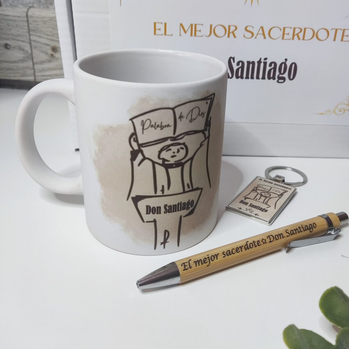 Regalo para sacerdote personalizado diseño Biblia - Imagen 8
