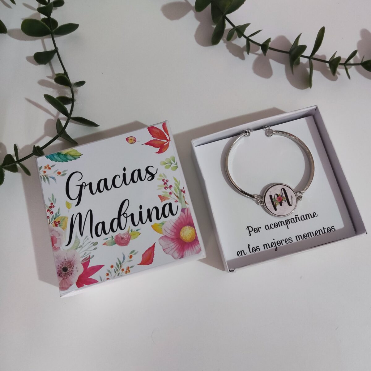 Pulsera de acero Inicial (Madrinas, Madres, Hermanas, Amigas, etc...) - Imagen 5
