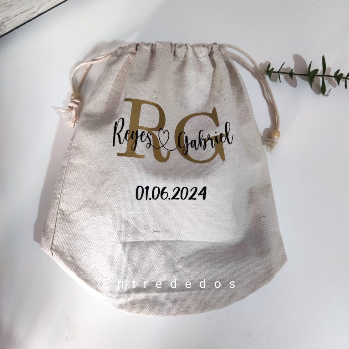 Bolsa limosnera iniciales - Imagen 1