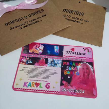 Carta sorpresa personalizada DISEÑOS DESDE CERO
