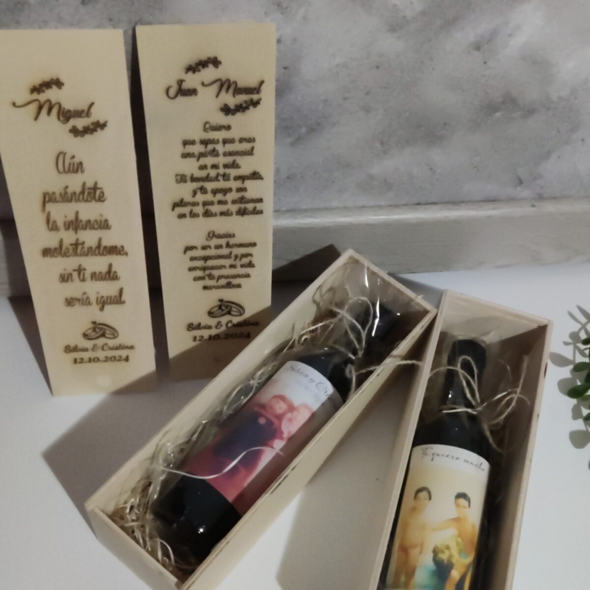 Caja de vino+ botella de vino 375ml - Imagen 11