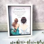 Marco y Lámina de Boda Personalizada Regalo Mujer