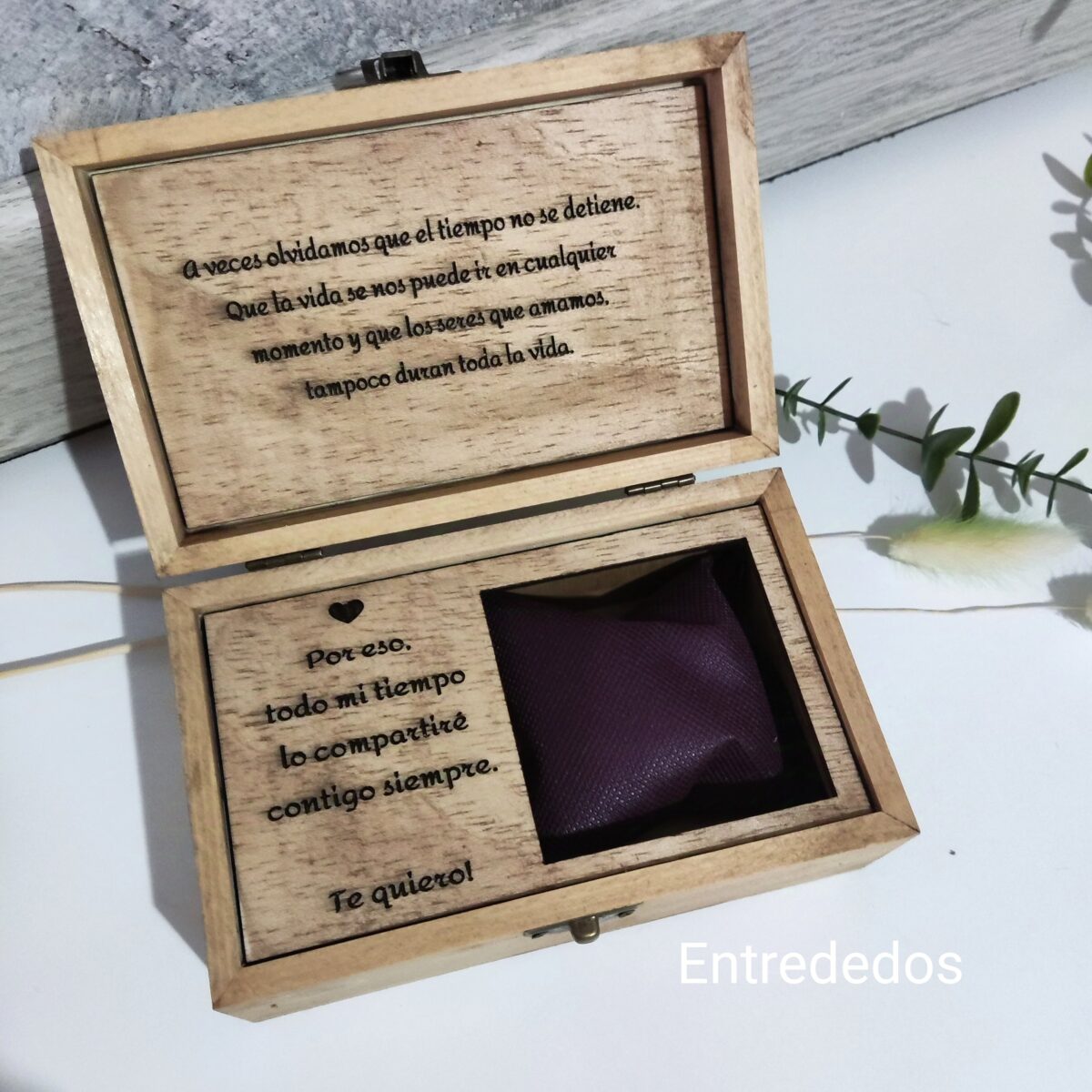 Caja personalizada para el reloj del novio, padre, hermano etc - Imagen 14