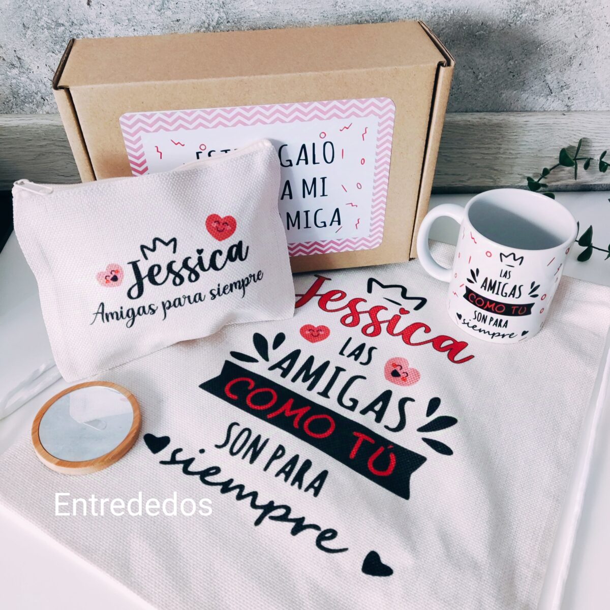Kit regalo mujer las mejores amigas son para siempre - Imagen 1
